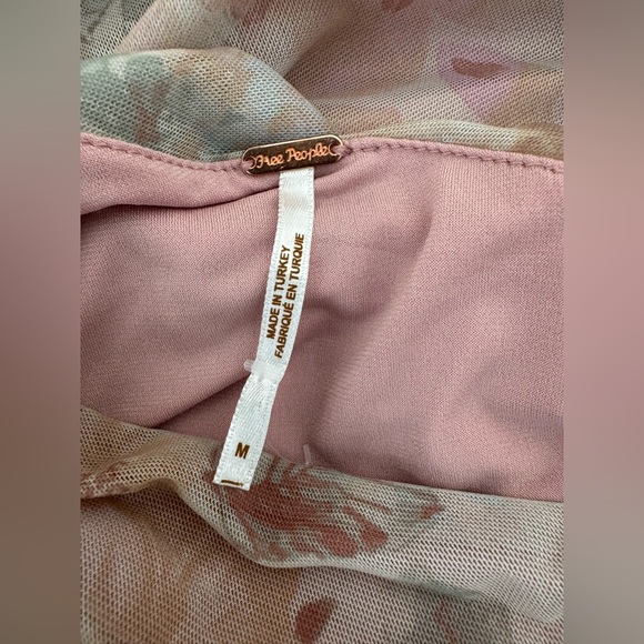 Free People Pink Floral Long Sleeve Dress - Picture 8 of 11